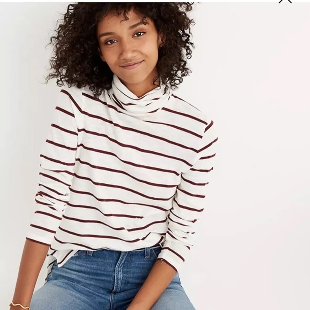 Madewell Striped Turtleneck